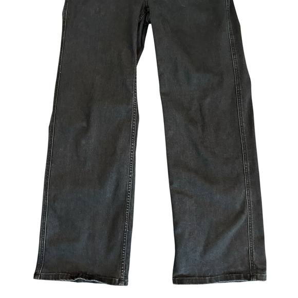 Free People We the Free Isla Slim Straight Jeans Black Size 29 Bootcut Pull On - Picture 9 of 11